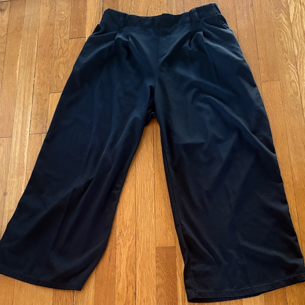 HALARA Black Wide-Leg Trousers